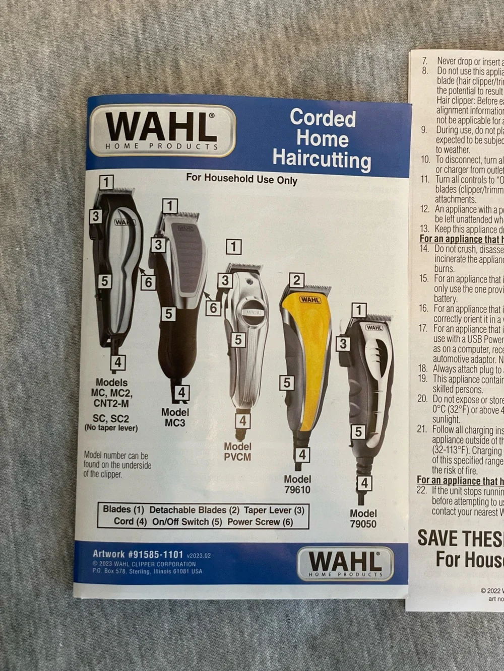 Wahl Corded Home Haircutting Kit – with Case – Great Condition
